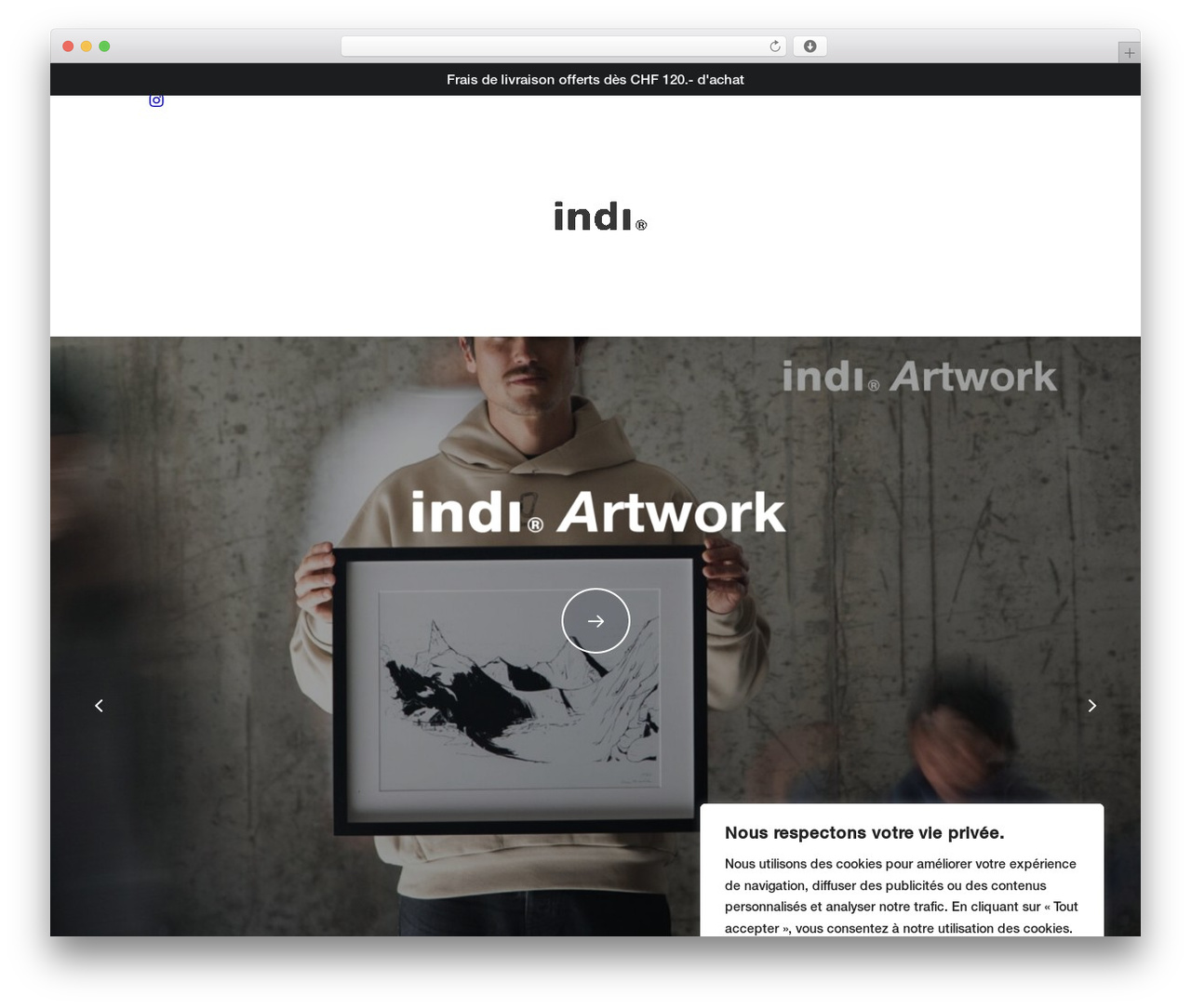 Best WordPress theme Uncode Child - indi-clothing.ch