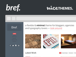 Bref best WordPress theme by NiceThemes