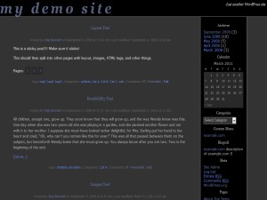 darkbasic wallpapers WordPress theme by luna