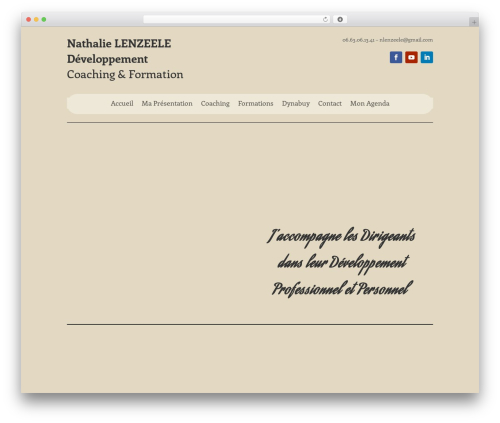 Divi theme WordPress - nathalie-lenzeele-coaching.com