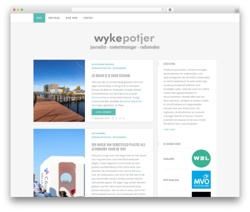 Flow WordPress theme - wykepotjer.nl