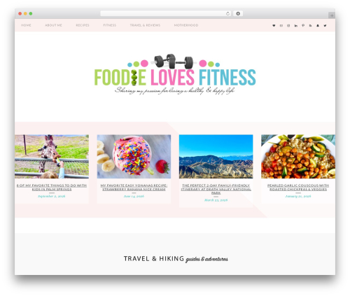 Genesis WordPress theme design - foodielovesfitness.com