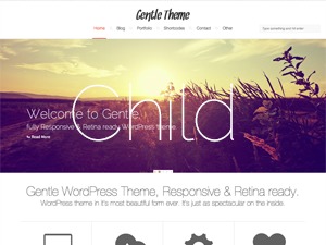 Gentle Child WordPress portfolio theme by massivePixelCreation