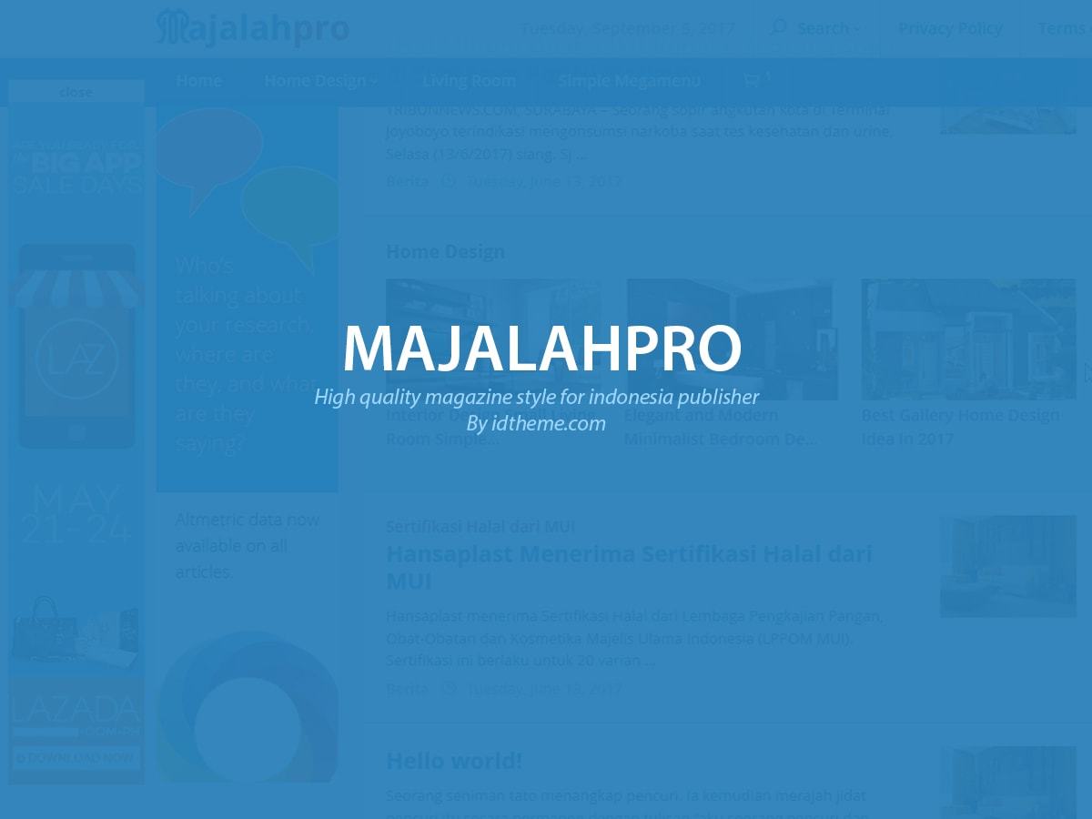 Majalahpro WordPress news theme