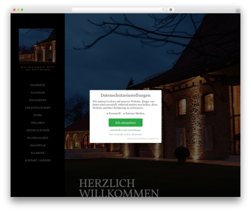 Milano WordPress theme - dalberger-hof.de