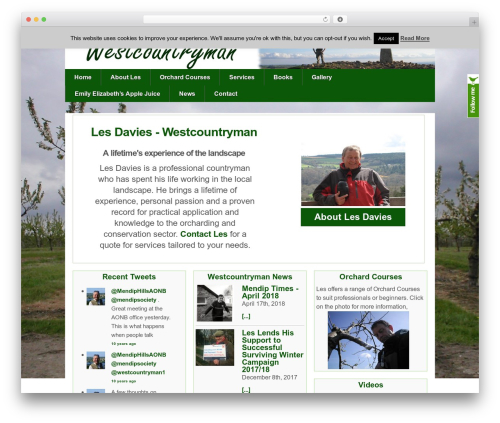 Responsive free WordPress theme - westcountryman.co.uk