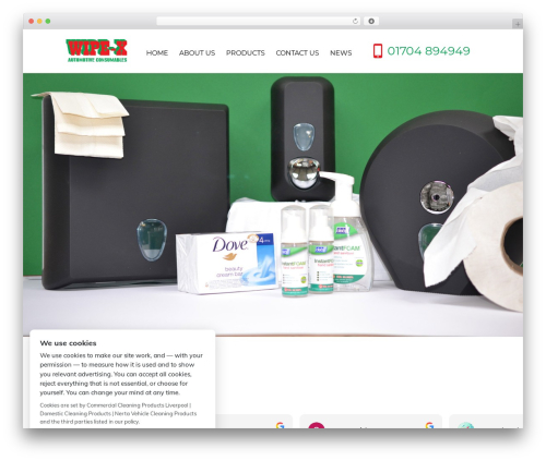 wipex WordPress theme - wipe-x.co.uk