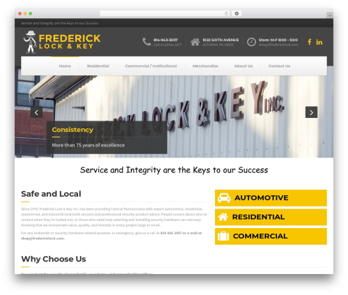 WordPress theme BuildPress WP Theme - fredericklockandkey.com