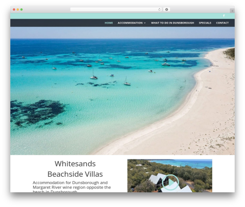 WordPress theme Divi - whitesandsdunsborough.com.au