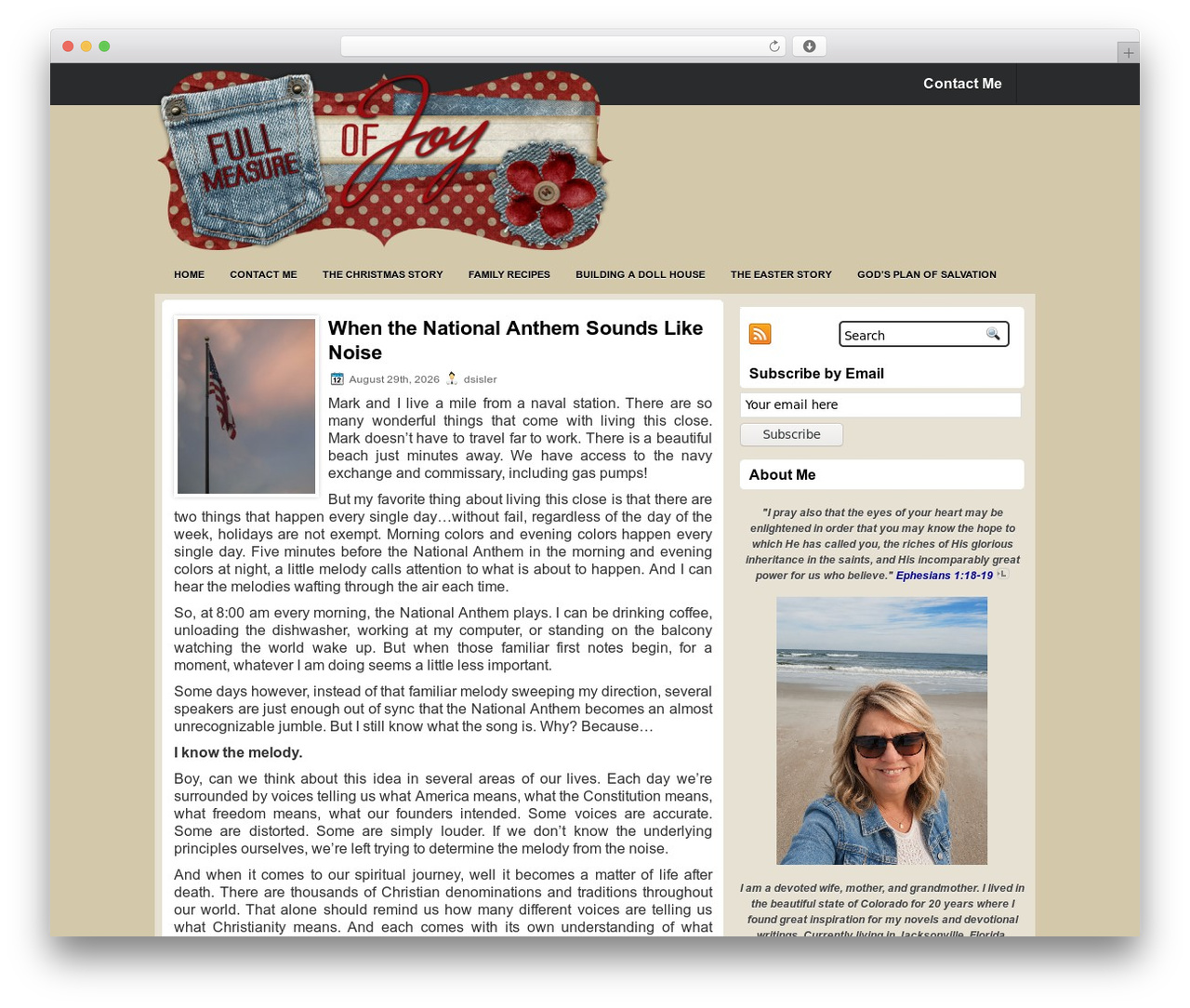 WordPress theme Minima - fullmeasureofjoy.com