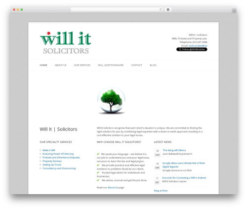 WordPress theme Primo WP - willit.ie