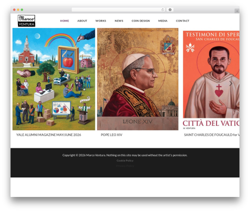 WP theme Illustrator - venturamarcoart.com
