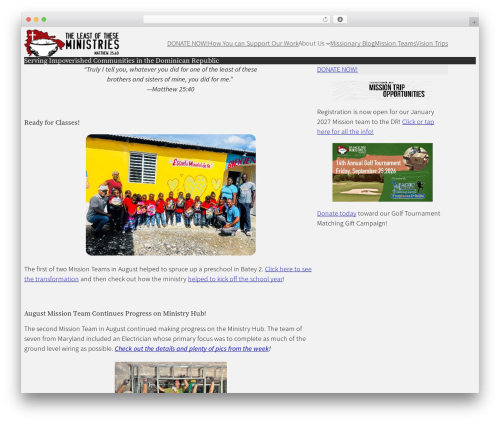 Flat Blocks free WordPress theme - leastofthesemin.org