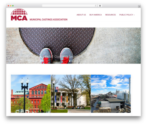 Genesis WordPress theme design - municipalcastings.org