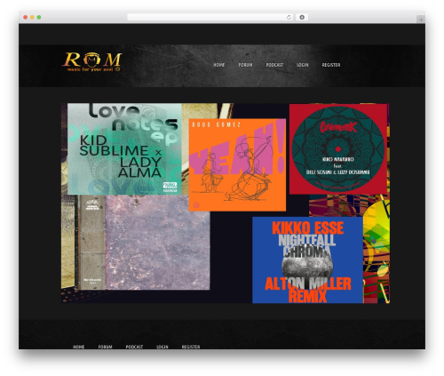 Musicpro WordPress theme - relaxmashmusic.org