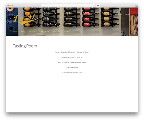 Storefront WordPress ecommerce theme - lofi-wines.com