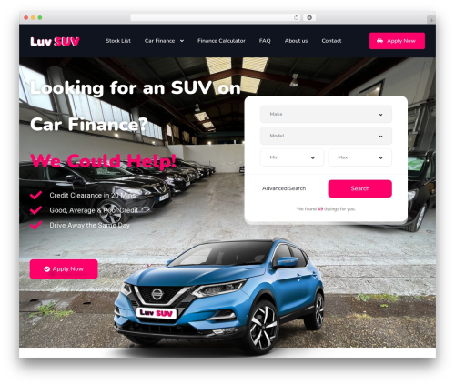 Vehica WordPress theme - luvsuv.co.uk
