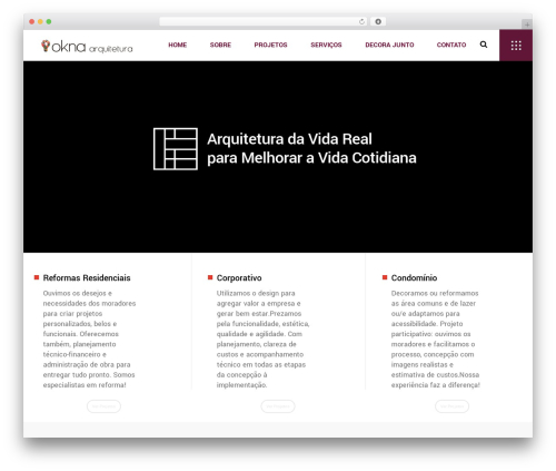 WordPress theme aarhus - oknaarquitetura.com.br