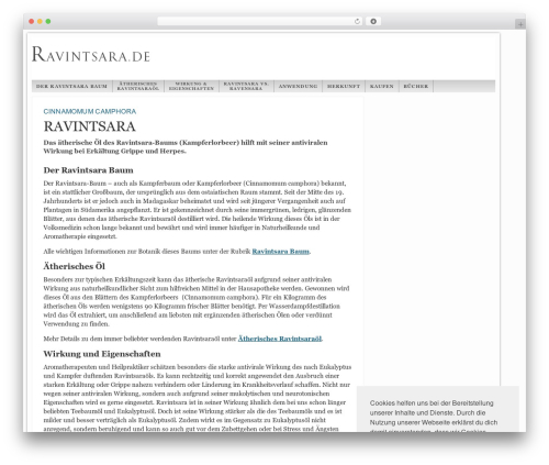 WordPress theme Network-Theme - ravintsara.de