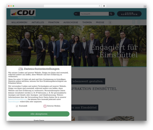 Newsletter2Go free WordPress plugin - cdu-fraktion-eimsbuettel.de
