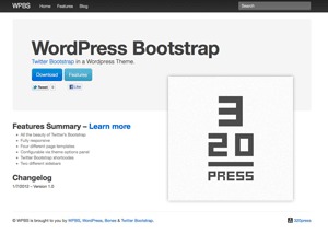 qor-bootstrap top WordPress theme