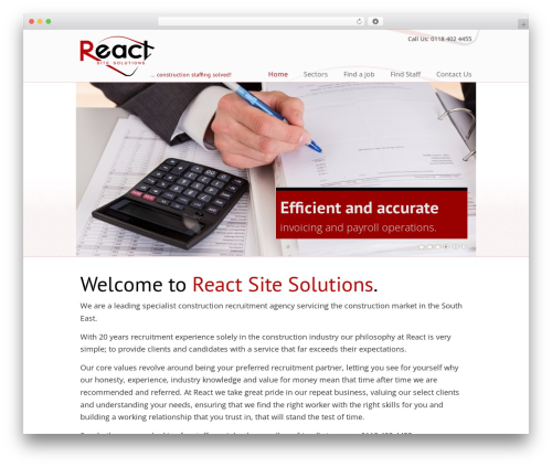 React Site Solutions theme WordPress - react-sitesolutions.co.uk