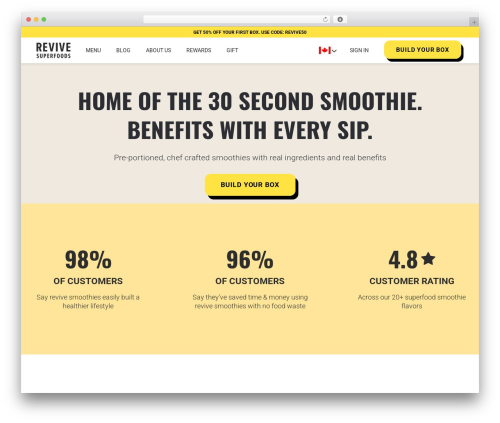 Storefront Child Theme WordPress theme design - revivesuperfoods.com
