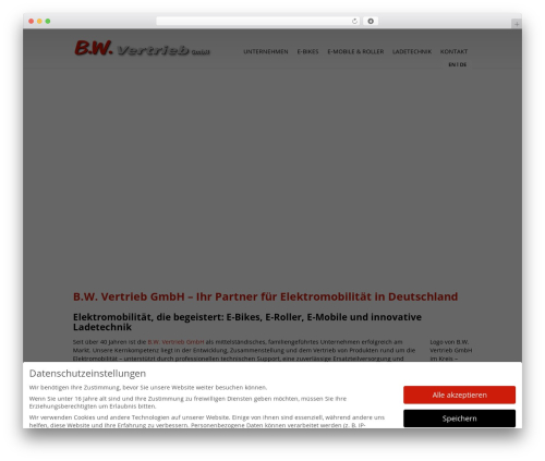 Theme WordPress theme - bwvertrieb.de
