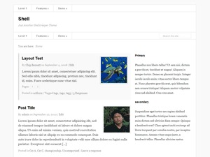 WordPress theme Shell