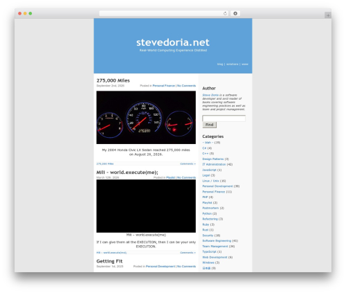 ae WordPress theme - blog.stevedoria.net