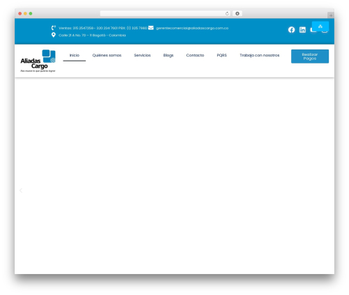 Dustrix WordPress theme - aliadascargo.com
