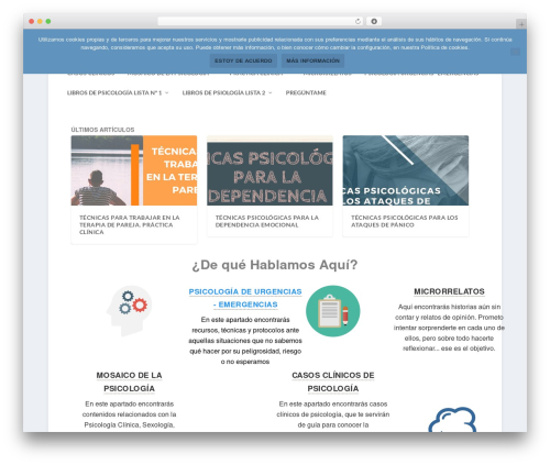 Extra WordPress website theme - quepiensaunpsicologo.com