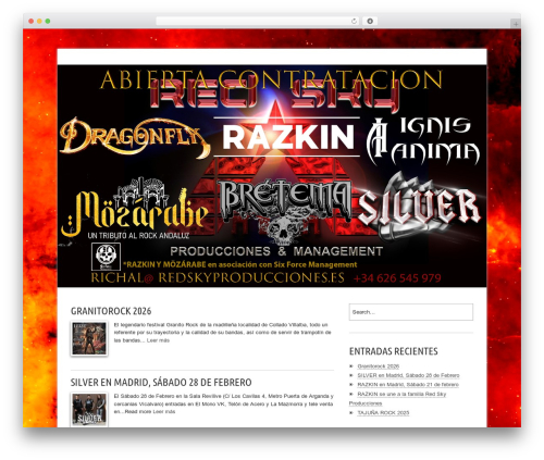 Musicpro WordPress theme - redskyproducciones.es