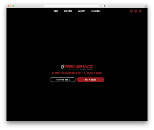 Rare WP theme - renewzwheelrepair.com