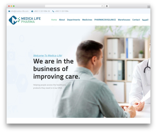 Smartdev WordPress page theme - medica-life.com