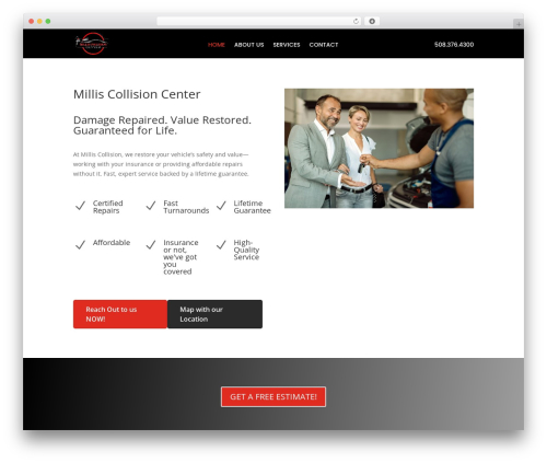 Theme WordPress Divi - milliscollisioncenter.com