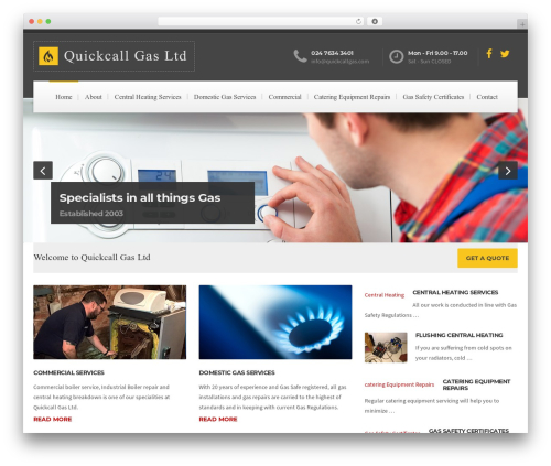 WordPress theme BuildPress WP Theme - quickcallgas.com