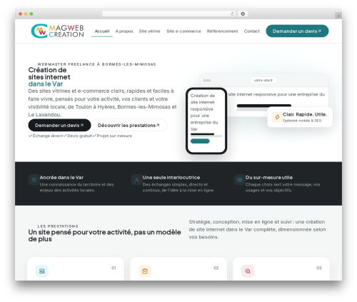 WordPress theme MagWeb - magweb-creation.fr