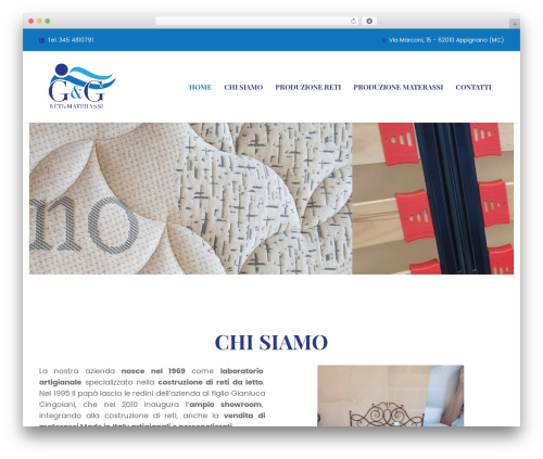 WordPress theme UnfinityPlus - gegretiematerassi.it