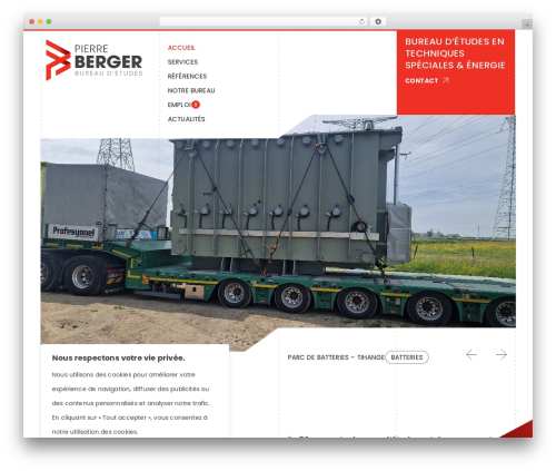 Berger theme WordPress - pierreberger.com