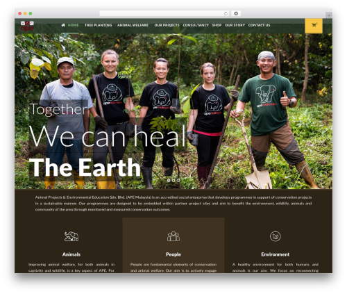 Best WordPress theme GreenNature - apemalaysia.com