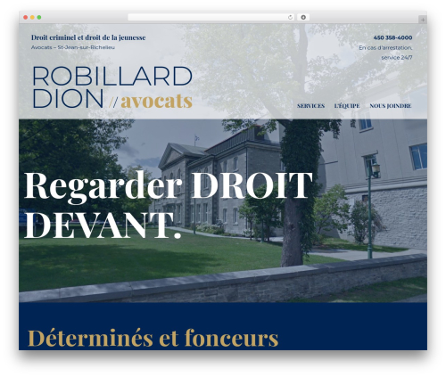 rda WordPress theme - robillarddionavocats.ca