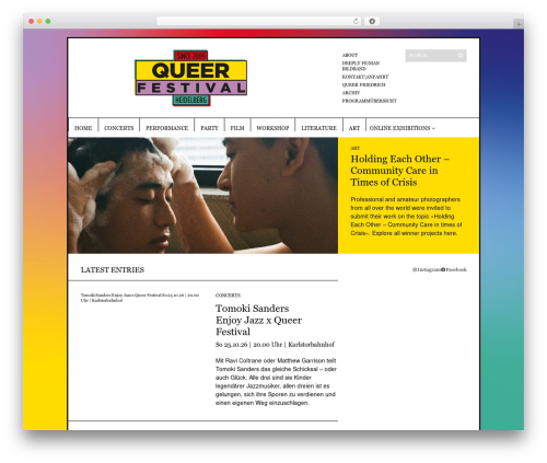 Sight theme WordPress - queer-festival.de
