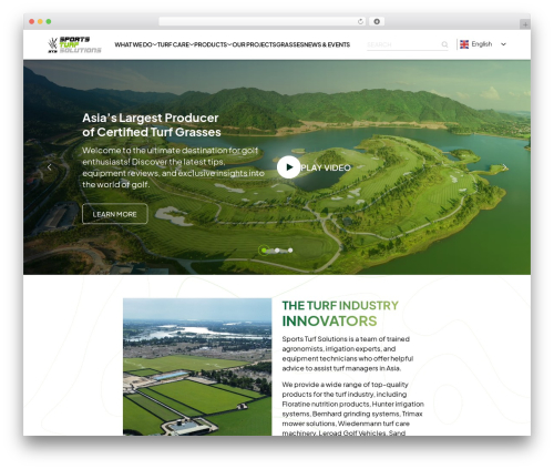 STS WordPress theme - sportsturfsolutions.com