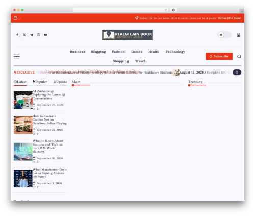 Theme WordPress Blogsy - realmccainbook.com