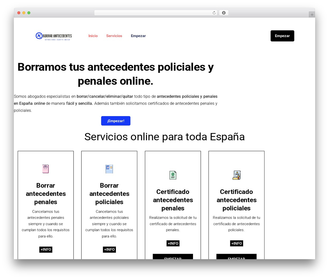 Theme WordPress Margin - borrarantecedentes.com