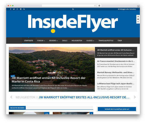 WordPress theme InsideFlyer - insideflyer.de