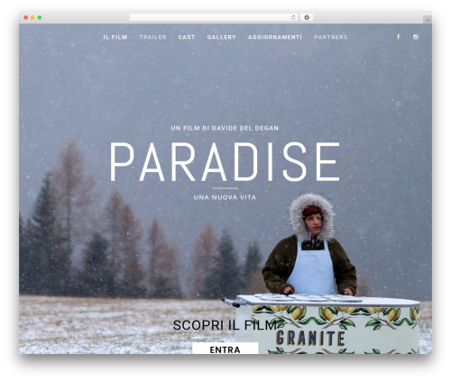 WordPress theme Silverscreen - paradisefilm.it