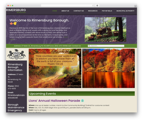Functional gov wp WordPress plugin - rimersburgborough.com