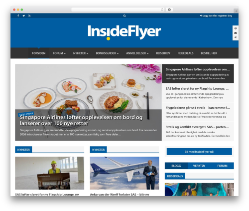 InsideFlyer WordPress theme - insideflyer.no